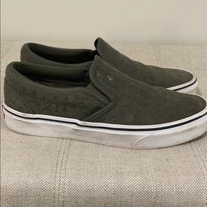 Vans suede slip ons